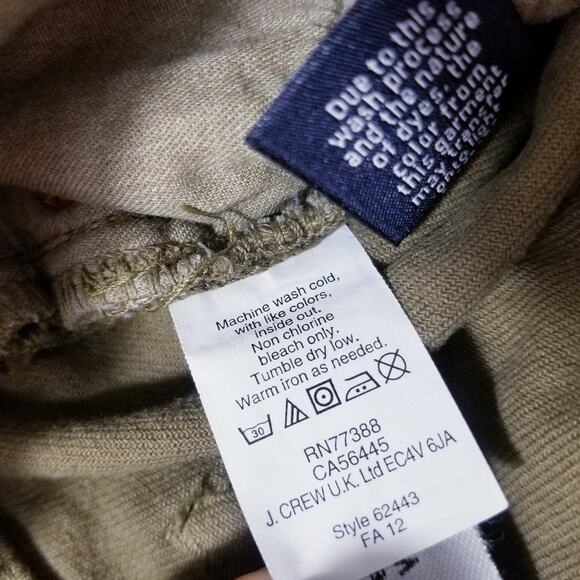 J. Crew Olive Green Toothpick Ankle Low Rise Jeans - Picture 11 of 13